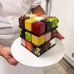 Espositore a 4 alzate per torta cubo Rubik cupcake Muffin biscotti